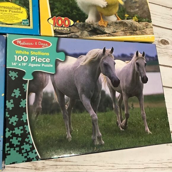 D Children’s Jigsaw Puzzles 100 piece Mickey Minnie horses cat duck - Picture 7 of 11